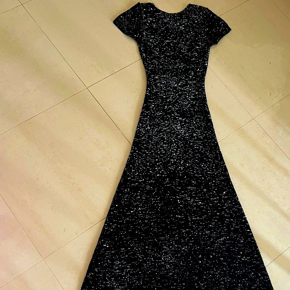 FLASH SALE!! BRAND NEW!! ZARA Elegant Backless Lightweight gown sparkle detail